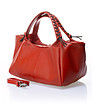 Червена дамска кожена чанта Ina-2 снимка