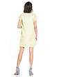 Жълта памучна рокля със свободна линия Francine-1 снимка