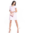 Розова памучна рокля със свободна линия Francine-0 снимка