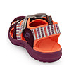 Детски летни обувки Bielo в нюанс на бордо с контрастни елементи-2 снимка