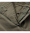 Дамски памучни къси панталони в каки Macra-3 снимка