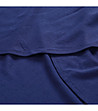 Асиметрична дамска пола в син нюанс-3 снимка