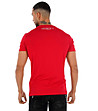 Мъжка памучна тениска в червено с щампа-1 снимка