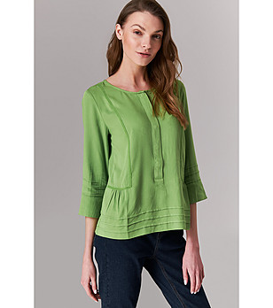 Зелена дамска блуза Firi снимка