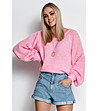 Дамски пуловер в розов нюанс с вълна Dona-1 снимка