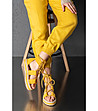 Дамски сандали в цвят горчица на платформа Veli-2 снимка
