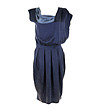 Копринена рокля в сини нюанси Bella-0 снимка