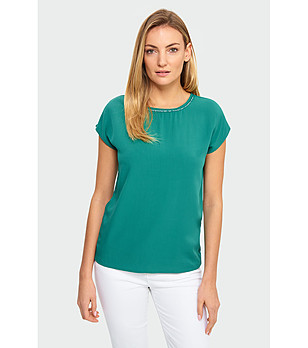 Дамска блуза в зелен нюанс Ralica снимка