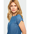 Дамска синя риза от лиосел Amy-3 снимка
