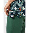 Дамска блуза с къси ръкави с принт в зелени нюанси Ingrid-4 снимка