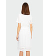 Памучна бяла рокля Immie-1 снимка