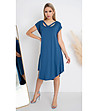 Асиметрична синя рокля Wiki-0 снимка