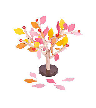 Дървена игра за баланс Ябълково дърво Есен снимка
