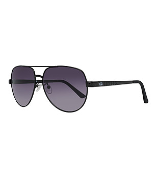 Черни мъжки слънчеви очила тип авиатор снимка