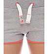 Дамски памучни къси панталони в сив меланж Grace-3 снимка