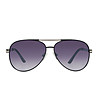 Черни мъжки слънчеви очила авиатор-2 снимка