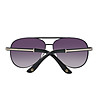 Черни мъжки слънчеви очила авиатор-3 снимка