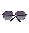 Черни мъжки слънчеви очила тип авиатор-2 снимка