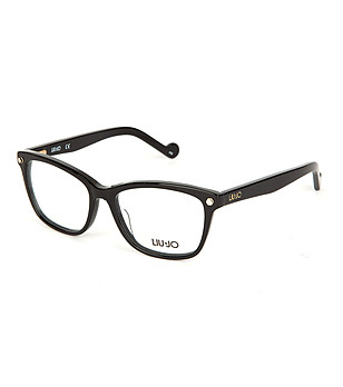 Дамски диоптрични рамки за очила тип уейфеър в черно снимка