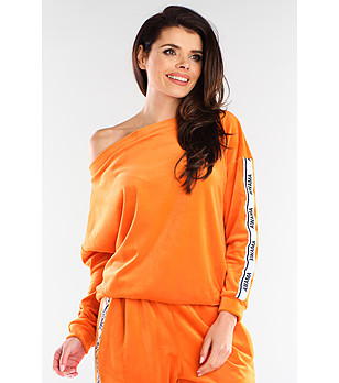 Оранжева дамска блуза Lissa снимка