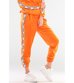 Оранжев спортен дамски панталон Lissa снимка