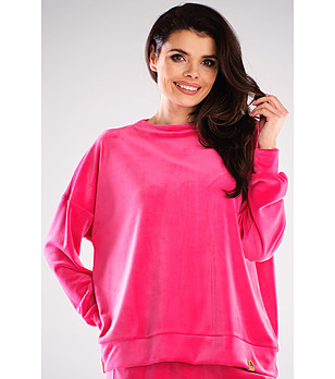 Дамска блуза в розово Oliana снимка