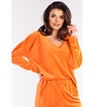 Оранжева дамска блуза Gladis снимка