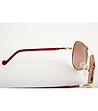 Дамски слънчеви очила в розовозлатисто-3 снимка