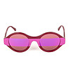 Дамски слънчеви очила в цвят бургунд с ефектни лещи-1 снимка