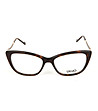 Дамски диоптрични рамки за очила котешко око в тъмен цвят хавана-1 снимка