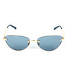 Дамски слънчеви очила глазант в златисто и тюркоаз-1 снимка