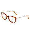 Дамски рамки за очила в светъл цвят хавана-0 снимка