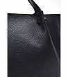 Черна дамска кожена чанта Inetta-2 снимка
