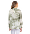 Дамска памучна блуза в преливащи зелени нюанси Abena-1 снимка