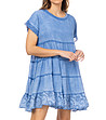 Синя памучна рокля Carian-2 снимка