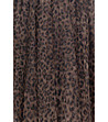 Кафява памучна пола с леопардов принт Nansi-2 снимка