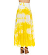 Памучна пола в преливащо бяло и жълто Oksana-1 снимка