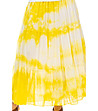 Памучна пола в преливащо бяло и жълто Oksana-2 снимка