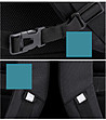 Черна unisex раница с USB порт-3 снимка