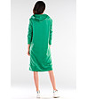 Зелена рокля с качулка Abena-1 снимка