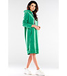 Зелена рокля с качулка Abena-2 снимка