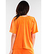 Дамска оранжева блуза Alliz-1 снимка