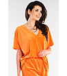 Дамска оранжева блуза Alliz-2 снимка