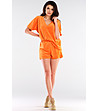 Дамска оранжева блуза Alliz-3 снимка