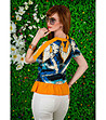 Дамска многоцветна блуза-1 снимка