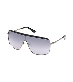 Дамски слънчеви очила с рамка в сребристо и черно снимка