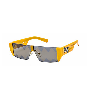 Жълти unisex слънчеви очила с ефектни лещи снимка