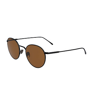 Черни unisex слънчеви очила с кафяви лещи Sino снимка