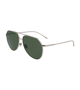 Златисти слънчеви очила авиатор със зелени лещи Linela снимка