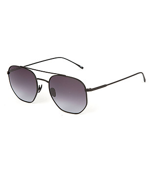 Unisex слънчеви очила с черни матирани рамки и сиви лещи Prado снимка
